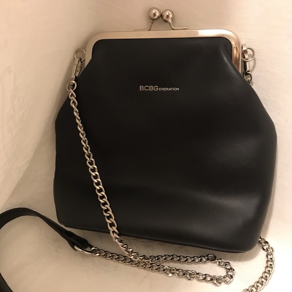 BCBGeneration Handbags - BCBGENERATION black kisslock vintage style handbag